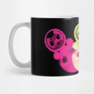 Halftone Colorful Nevalyashka Glitch Effect Mug